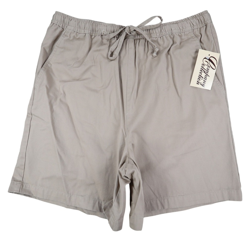 Company Collection Shorts Womens 8 Vintage 90s Khaki Cotton Twill Drawstring